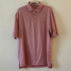 Peter Millar Summer Comfort Masters Polo Collared Golf Shirt Men's Size Large